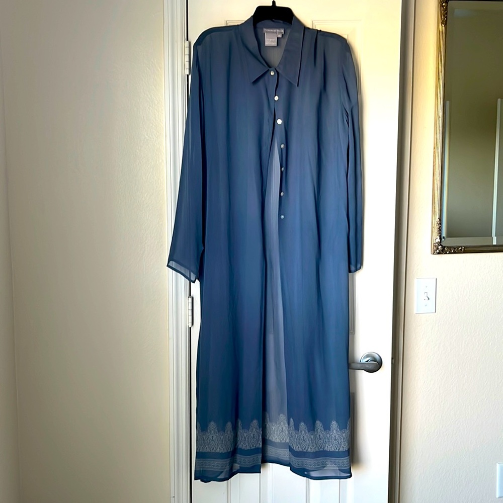 Sheer Dress Topper with Matching Scarf!